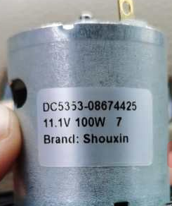 Permanent Magnet dc Motor for Vacuum Cleaners Low Noise 